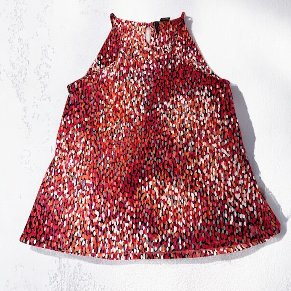 New Directions Multicolor Sleeveless Strappy Blouse Size L